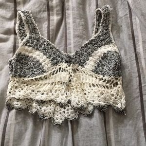 Woven crop top